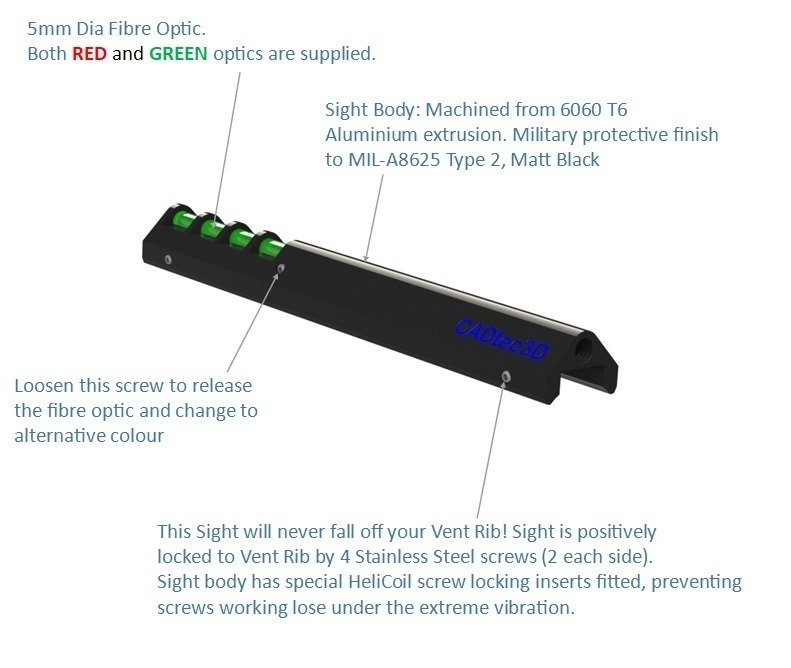 fibre optic shotgun sight functionality