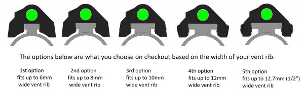 your shotgun sight vent rib width options